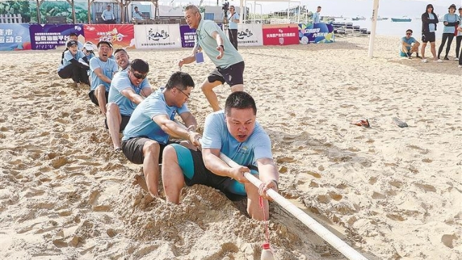 第六屆大連市沙灘運動會舉辦 七大項目決戰黃金海岸